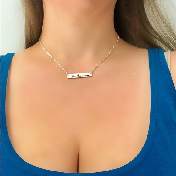 NEW!💙💎💗LOVE! CUPID’S ARROW! NECKLACE!💗💎💙BAR! - Picture 3 of 8